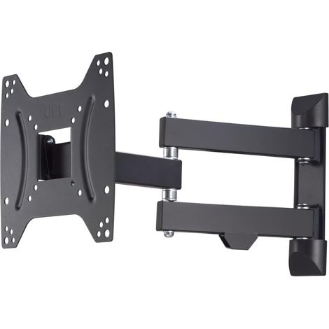 Support mural TV FULLMOTION inclinable et pivotant pour TV écran plat entre 48 cm et 122 cm (19" à 48"), jusqu'à 20 kg de charge supportée, VESA 200x200, Noir (1/5)