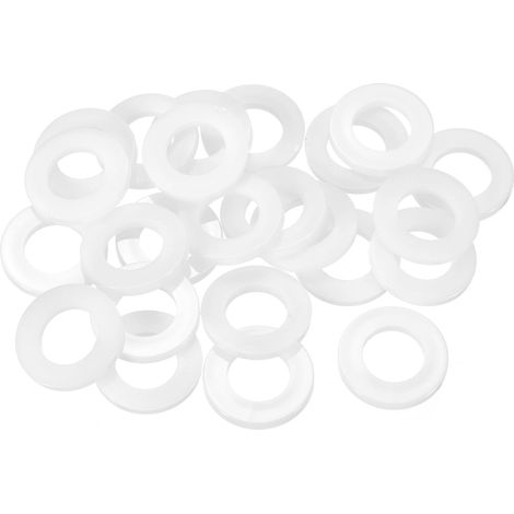 25Pcs Entretoise Plastique M18 Rondelle 18mm ID 32mm OD 3mm Épais (1/5)