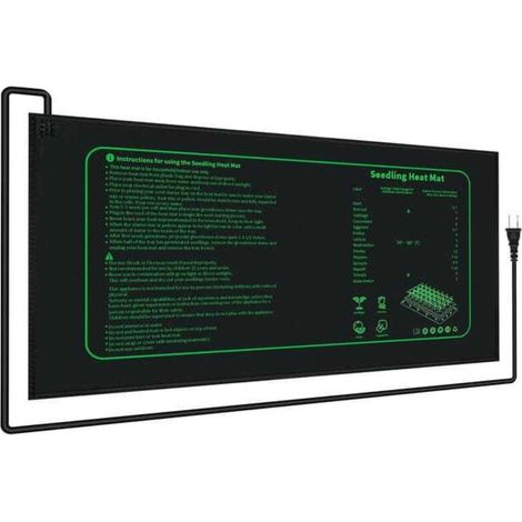Tapis chauffant pour semis 25x52 cm, norme européenne, prise non incluse (1/5)