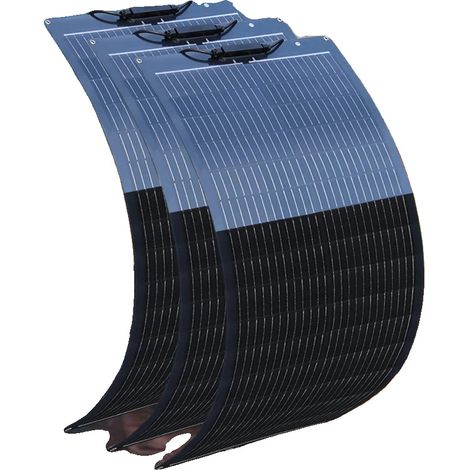 Panneau Solaire, Semi-Flexible, Haute Efficacité, 300w 3pcs 100w (1/2)