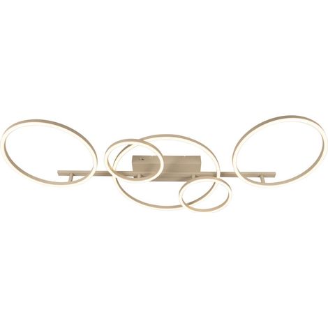 Lampe de plafond moderne Nicola brun sable - 53112/36/41 (1/2)