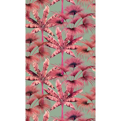 Panoramique Jungle Rose Metropolitan Stories 3 Travel Styles, The Wall 2 A.S. Création (1/3)