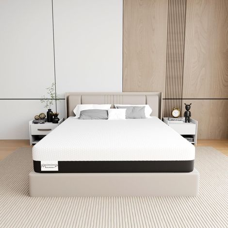 Mattress 160 x 200 cm, Memory Foam Mattress, Double Mattress, Height 20 cm – Cold Foam and Memory Foam – Hardness Levels H2 and H3.7 Comfort Zones (1/5)