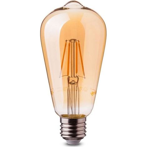 V-TAC PRO VT-276 LAMPADINA LED E27 6W BULB ST64 FILAMENTO - SKU 290 (1/5)
