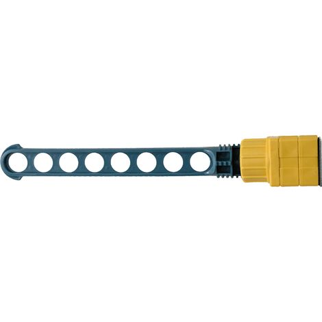 Étendoir à vêtements portable en plastique bleu, multifonctionnel, à 8 trous, peu encombrant, à fixer sur un cadre de fenêtre (1/5)