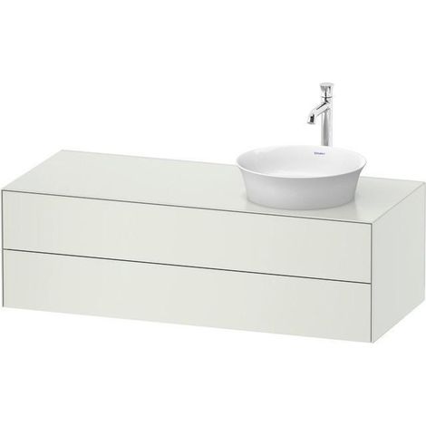 Sous-vasque blanc TULIPE 1300x550mm 2 tiroirs avec sdm o ES