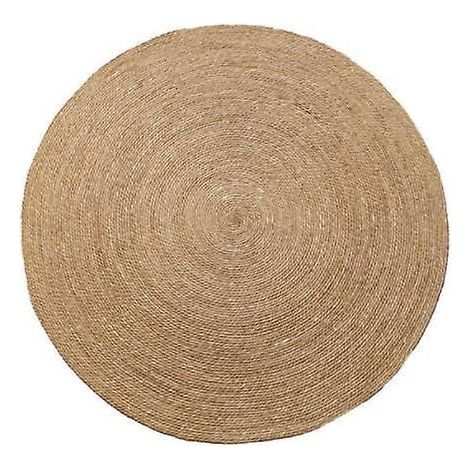 tapis Tapis De Sol Rond En Osier De Jute Diamtre 40cm (1/3)