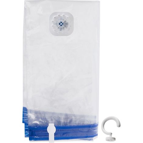 Sacco sottovuoto per vestiti biancheria da letto con gruccia 70x144 cm