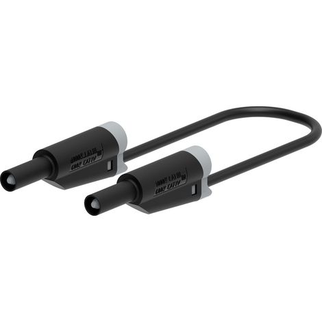 Electro PJP 2712-IEC-CD1-100N Messleitung Bananenstecker 100 cm Schwarz 1 St. (1/2)