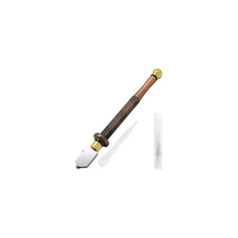 3 à 15 mm Outil de Coupe Verre Professionnel,Gamme de Coupe de ,Verre pour Verre Épais, Carreaux, Miroirs et Mosaïques Kit de Coupe avec Pointe en Carbure Durable et Système d'Huile Automatique