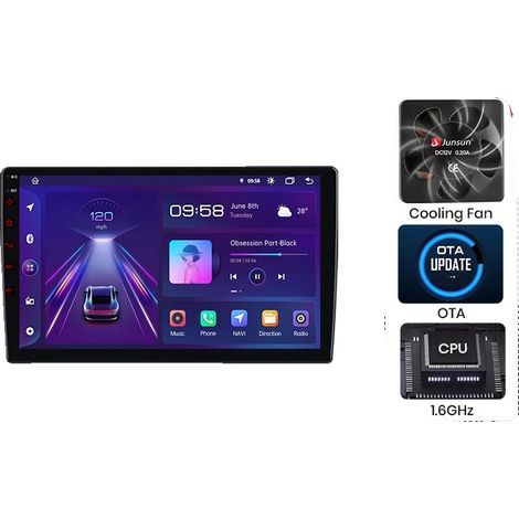 Radio para coche, conectividad mejorada, interfaz fácil de usar, compatible con Nissan Qashqai J10 2006-2013, V1 Plus (4GB 64GB) Cam B (1/2)
