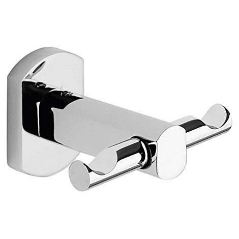 Appendiabiti doppio da muro in acciaio inox e Cromall EP26 Gedy serie EDERA PLUS Cromato (1/2)