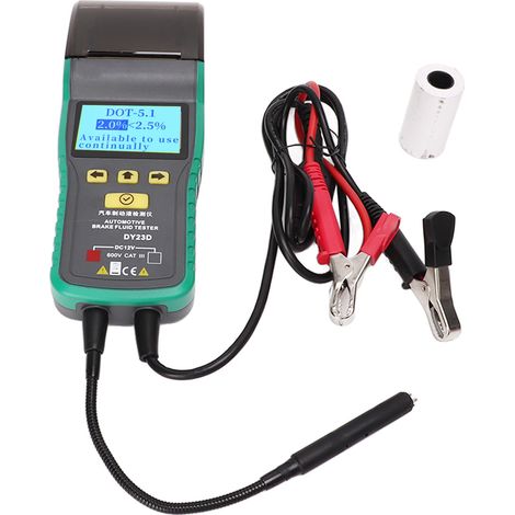Ortviai Testeur de Liquide de Frein Automobile avec Écran LCD, Impression et Alarme Sonore/Visuelle pour DOT3/DOT4/DOT5.1 (1/5)