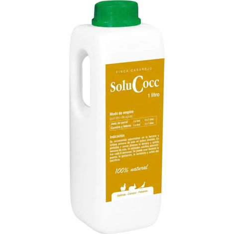SoluCocc 1L – Complemento nutricional para gallinas, conejos y faisanes – Apoyo intestinal en situaciones de alta carga ambiental