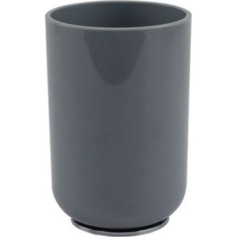 Cleafe - Bicchiere Porta Spazzolini Dentifricio Grigio Accessori Arredo Per Bagno 69471 - (1/2)