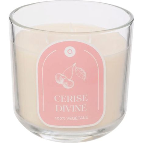 Bougie Parfumée en Verre "Floa" 610g Cerise (1/3)