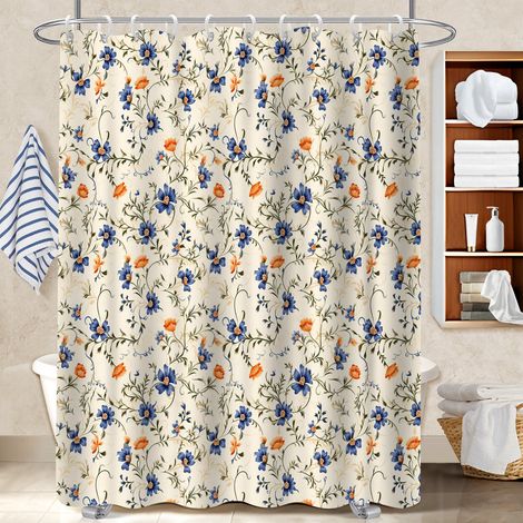 Rideau de douche 180x180 stylé voile de douche pour personne à mobilité réduite (1/5)
