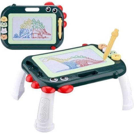 Ardoise Magique Enfant - Tableau avec Pieds Amovibles - 4 Zones de Couleur - Stylo Inclus - Jouet Éducatif (1/4)