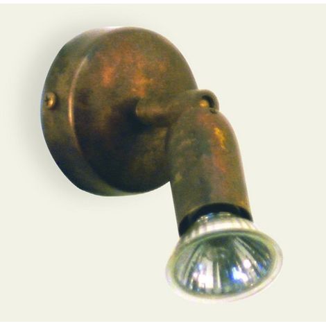 Faretto classico lampadari bartalini fox f1 gu10 led ottone faretto orientabile (1/5)