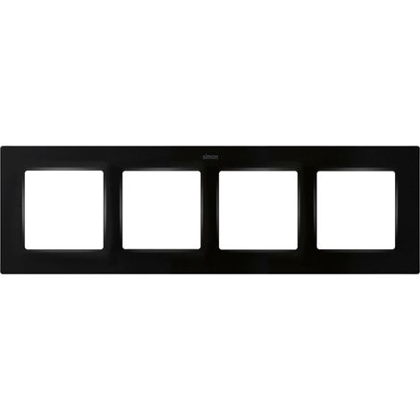 Simon 82 Concept  Marco 4 elementos negro mate SIMON 8200647-098 (1/4)