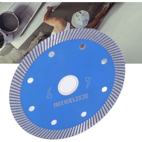 La lame de scie diamantée 110101,220 est adaptée à la découpe de carreaux de céramique, de marbre, de pierre, de béton et de tôles de fer minces. (1/5)