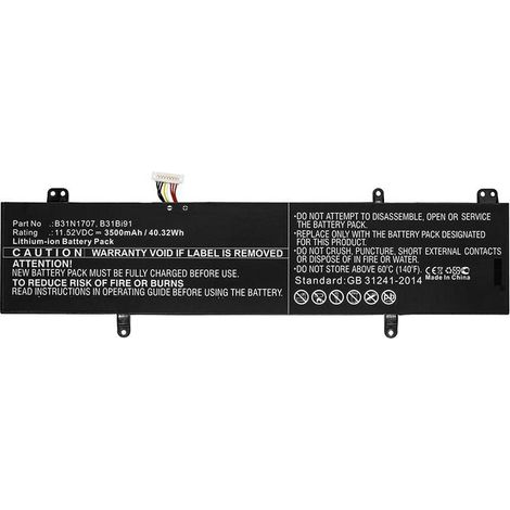 Batería para portátil CoreParts Asus, mbxas-BA0178