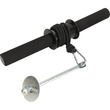 Rouleau de musculation pour avant-bras et poignets, corde lestée, équipement d'entraînement pour la musculation à domicile, accessoires de gym. (1/5)