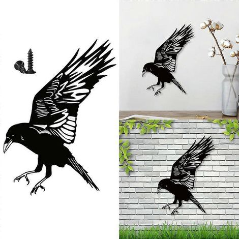 Silhouettes d'oiseaux en métal noir - Décorations murales (1/4)