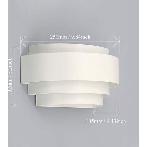 Litzee – Applique a LED 13x25cm – Luce bianca calda 3000K – Facile installazione per soggiorno, camera da letto, ufficio – Classe energetica A++ (1/4)