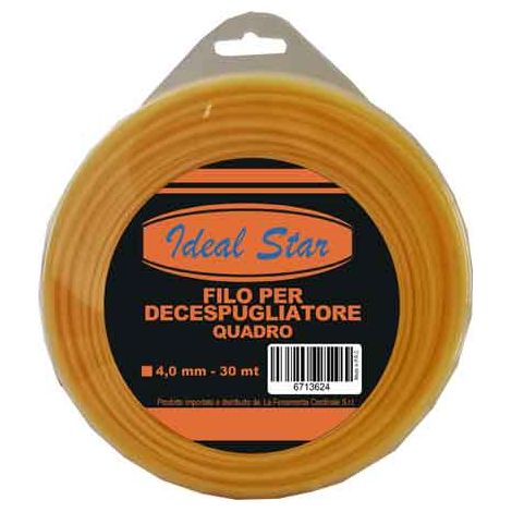 FILO PER DECESPUGLIATORE QUADRO IDEAL STAR mm 4,0x15 mt - IDEAL STAR
