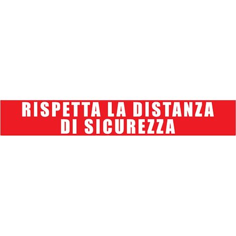 Señal de suelo para pegatina de distancia de seguridad 100x15 cm