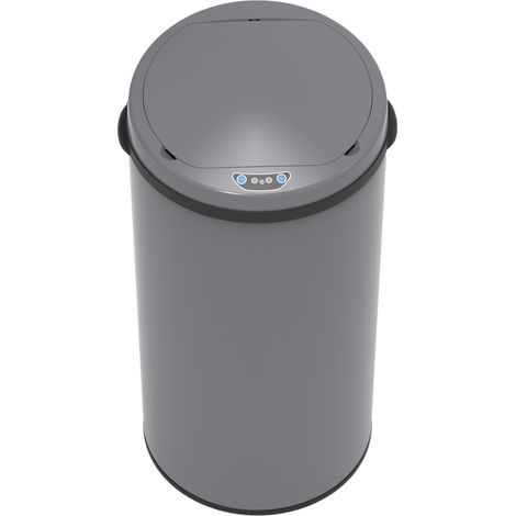 SVITA Sensor-Mülleimer 42L Elektrischer Abfalleimer Grau