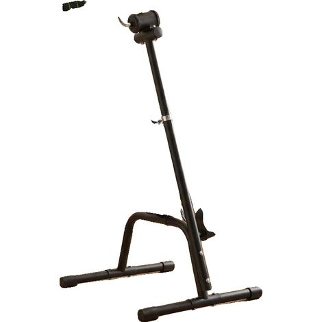 Bicicleta estática, altura ajustable, doble resistencia mecánica, color negro. (1/2)