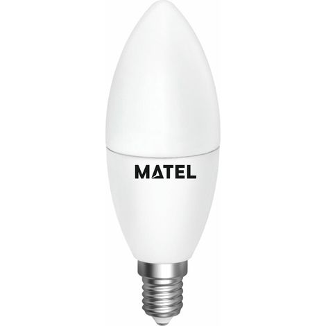Bombilla led vela matel regulable 7W E14 6400K (1/4)