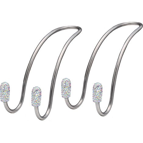 Crochets de voiture brillants, crochets de rangement pour siège et appuie-tête, robustes et durables, porte-bagages arrière, universels pour SUV et camions, paquet de 2 (colorés). (1/4)