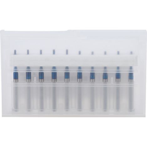 10 pièces Fraises à Graver CNC Bleues pour PCB, Fraises en Carbure 1.4mm pour Machine de Découpe et Routage (1/5)