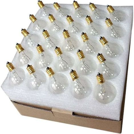Ampoule G40 E12 - 7 W - Blanc Chaud - Étanche IP44 - Pour Éclairage Extérieur Et Décoratif - Lot De 25 (1/5)