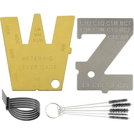 ZT-1 500-13 Universelles Vergasermessgerät für Wal-Bro-Vergaser und Zama-Vergaserhebelmessgerät mit Vergaserreinigungsbürste (1/5)