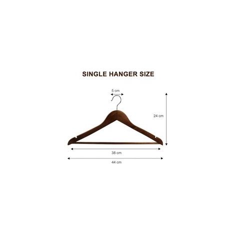 Lot de 10 Cintres en Bois Massif avec Rainures Cintres Vintage à Barre Rotation à 360° pour Robe Chemise Soutien-Gorge Pantalon Manteau