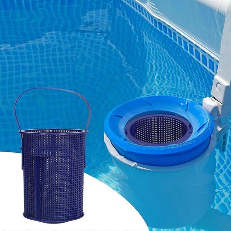Panier de filtre de piscine, nettoyeur d'écumoire, panier de filtre de piscine étanche, déchets (1/5)