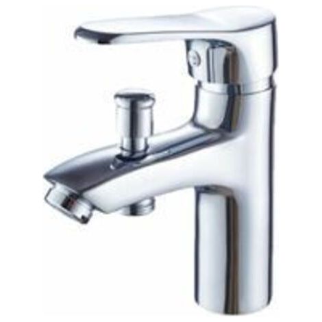 Mitigeur de douche encastré à un trou – Alliage métallique – Limiteur de température – Commutation automatique 2 voies – Installation facile (1/5)