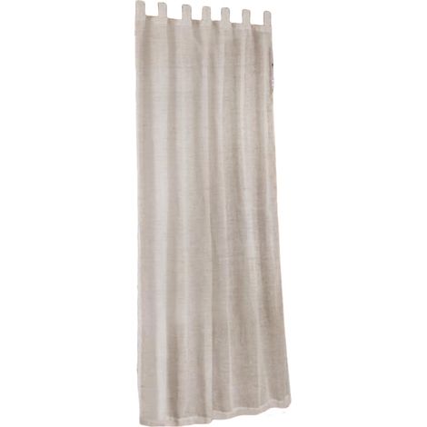 Cortinas de exterior ligeras e impermeables que filtran la luz, aptas para cenadores (marrón lino claro, 132 x 213 cm, 1 unidad). (1/5)