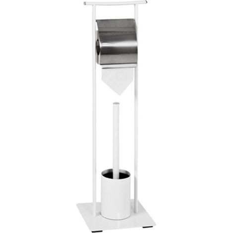 Dérouleur WC en Métal Design "Ethan" 69cm Argent (1/3)