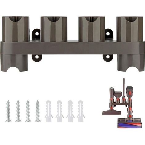 Support d'Accessoires Mural, Ensemble de Convertisseur d'Adaptateur pour Dyson V11 V10 V8 V7, Remplacement pour Aspirateur Dyson (6 Prises de Stockage (1/5)