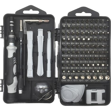 Kit De Tournevis De Précision - 115 Pièces - Pour Réparation Électronique De Téléphones Portables Et Ordinateurs Portables - Avec Boîtier (1/5)