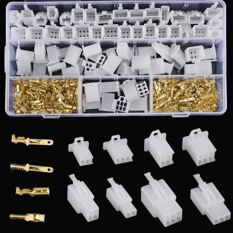 480PCS 2.8mm Automobile Connecteur Kit 2 3 4 6 Broches Automobile Fil Électrique Connecteurs Kit Connecteur Électrique Moto pour Moto Voiture Camion Scooter Bateaux Électrique Instruments (1/4)