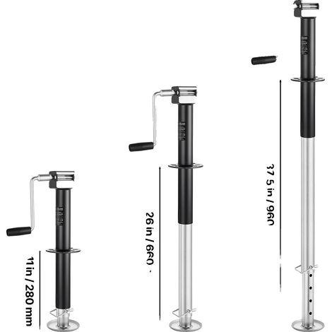 Crick de remorque, capacité de charge de 5000 lbs, réglage manuel de la hauteur, 5000lbs (1/2)