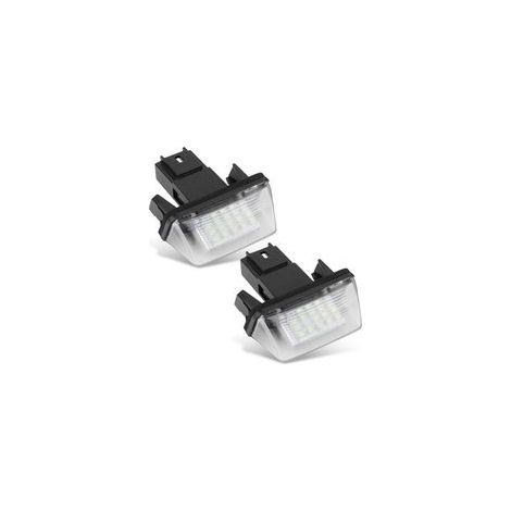 Set mit 2 linken und rechten 18-LED-Kennzeichenleuchten für C3 2002-2009 / BERLINGO / 306 307 406 5008