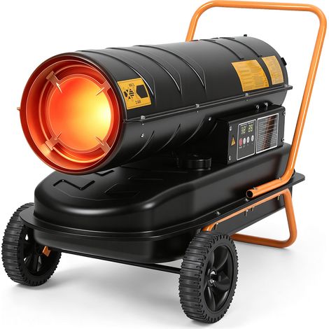 Jiubiaz Cannone aria calda diesel 30kW riscaldatore cantiere officina termostato 38L (1/5)