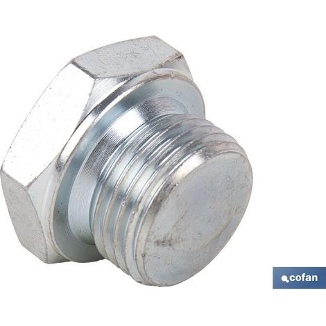 COFAN tapón 12 x 1,5 , Tapones roscados para racorería metálica, roscas desde M-10 hasta M-22